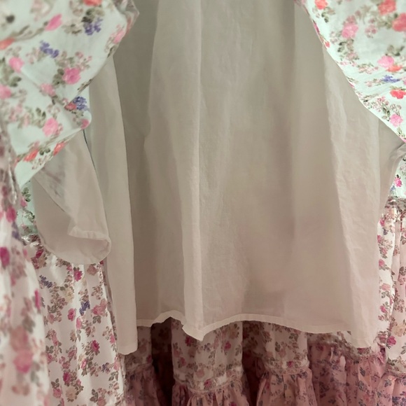 Love Shack Fancy Floral Midi Dress Size Medium - Picture 8 of 12